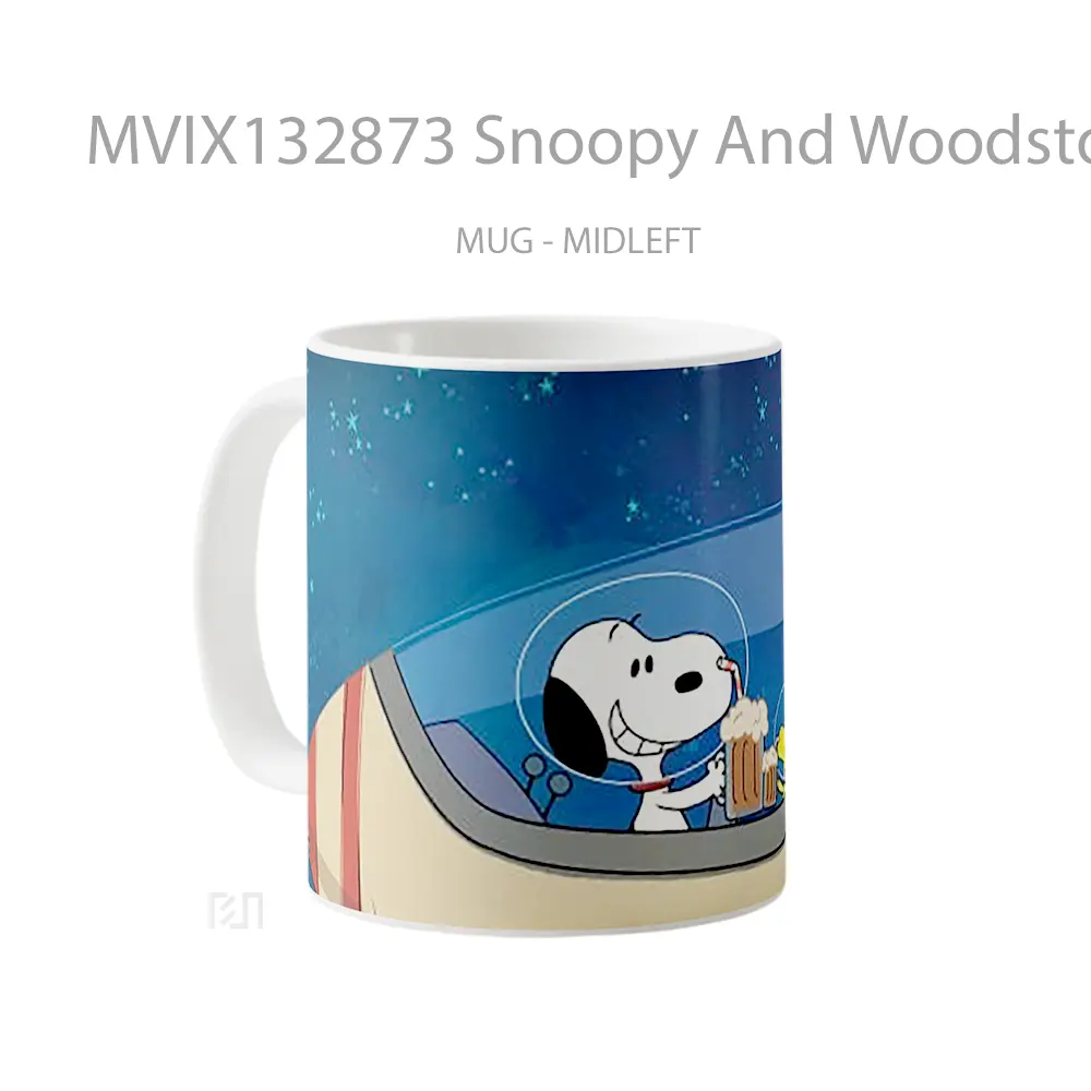 Mug Snoopy And Woodstock The Snoopy Show Gelas Keramik Unik - All-side / Desain