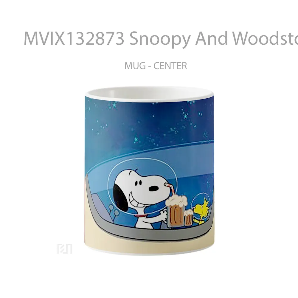 Mug Snoopy And Woodstock The Snoopy Show Gelas Keramik Unik