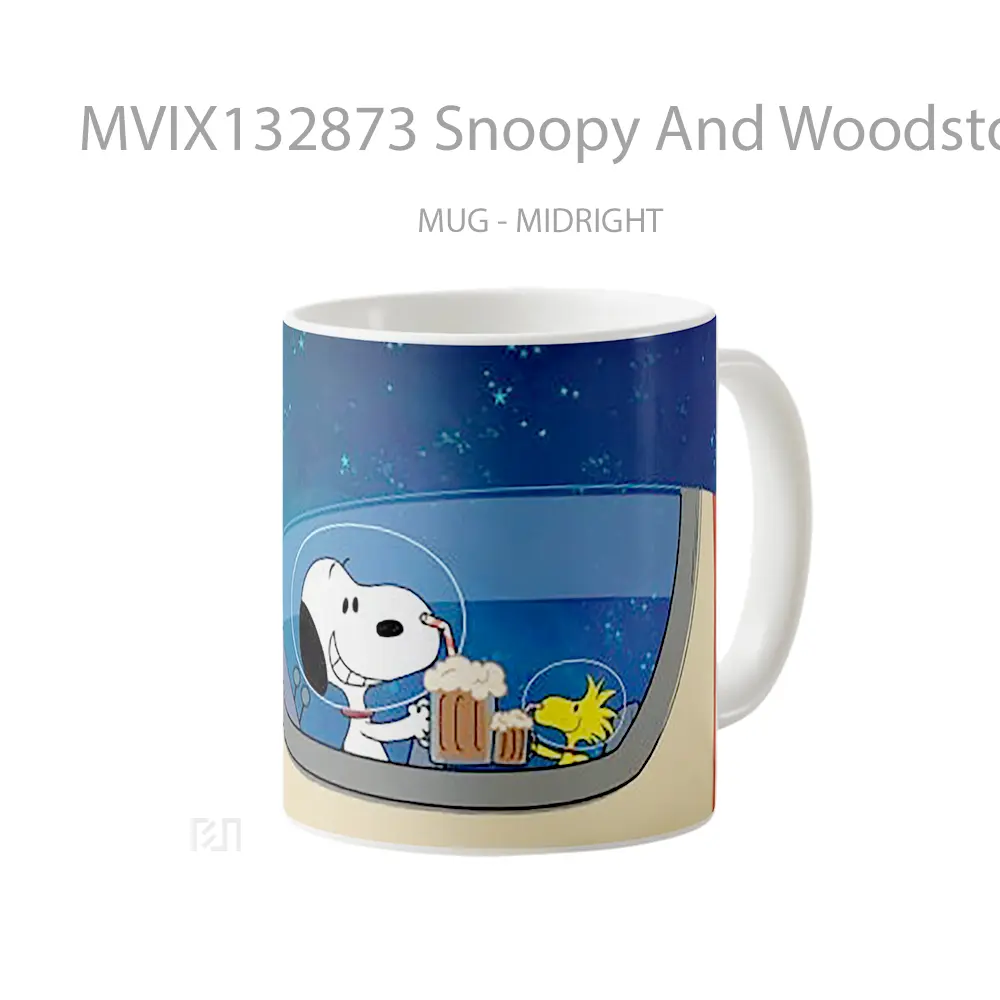 Mug Snoopy And Woodstock The Snoopy Show Gelas Keramik Unik - All-side / Desain