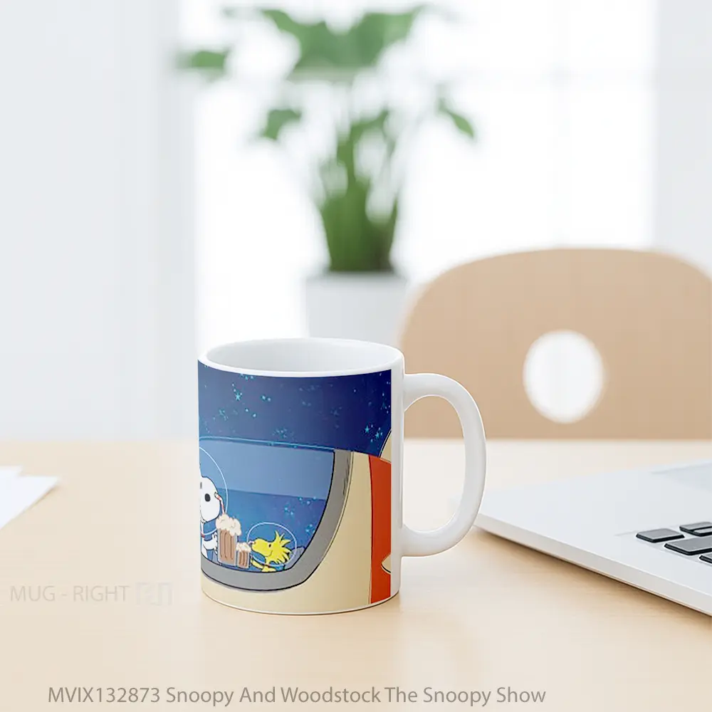 Mug Snoopy And Woodstock The Snoopy Show Gelas Keramik Unik - All-side / Desain