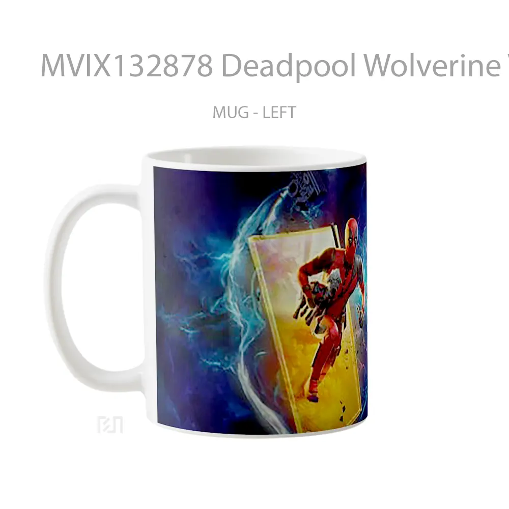Mug Deadpool Wolverine V2 Gelas Superhero - All-side / Desain