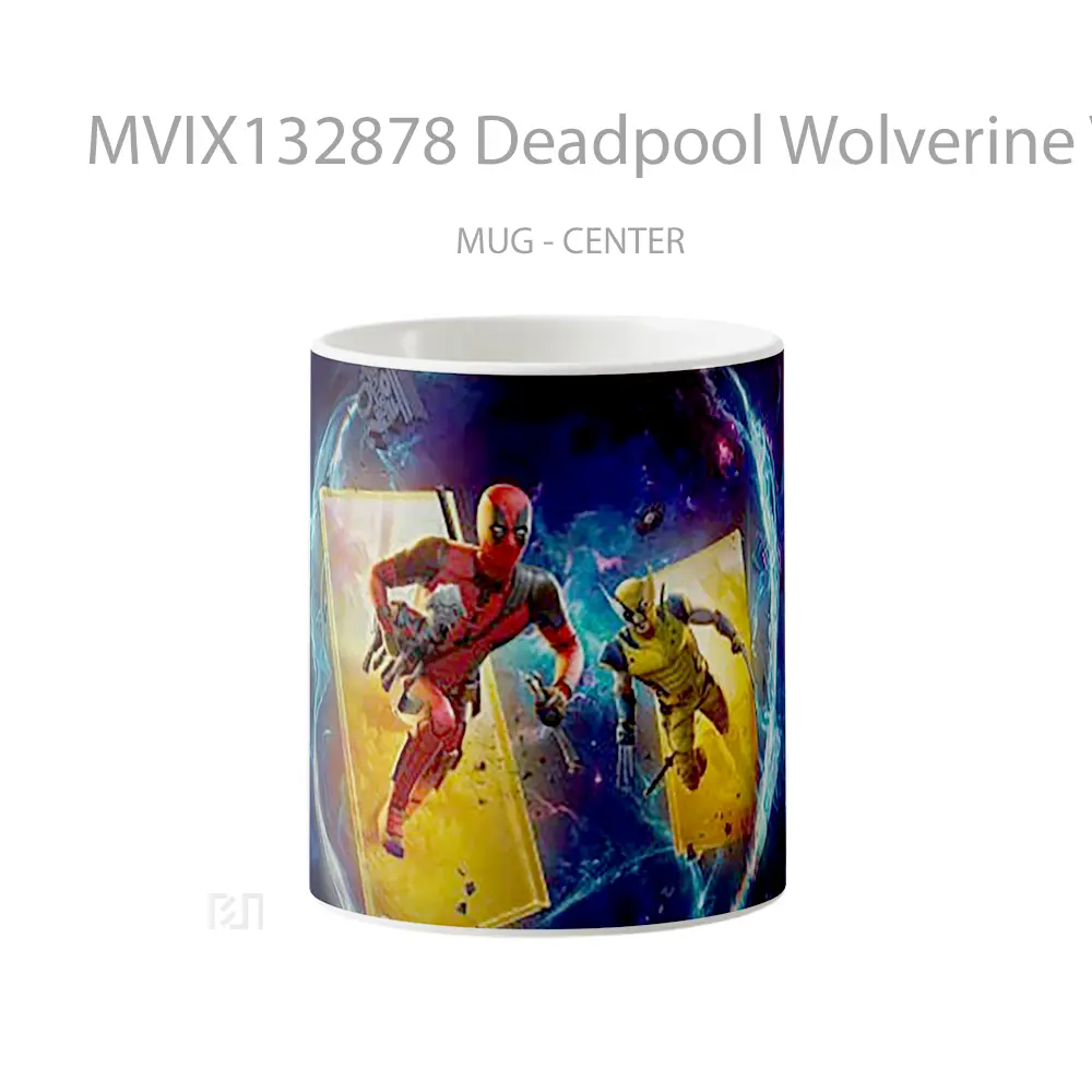 Mug Deadpool Wolverine V2 Gelas Superhero