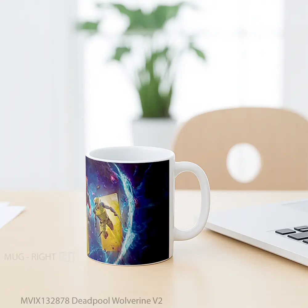 Mug Deadpool Wolverine V2 Gelas Superhero - All-side / Desain
