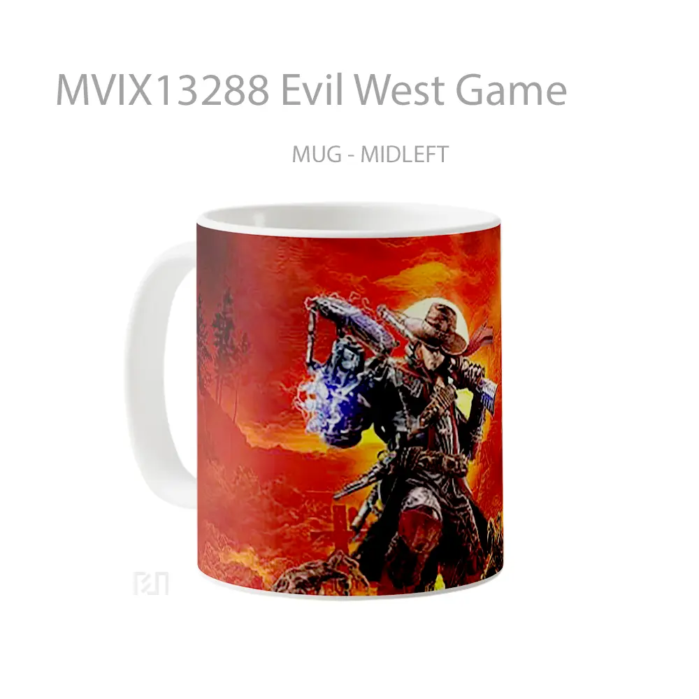 Mug Evil West Game Cangkir Gamer - All-side / Desain