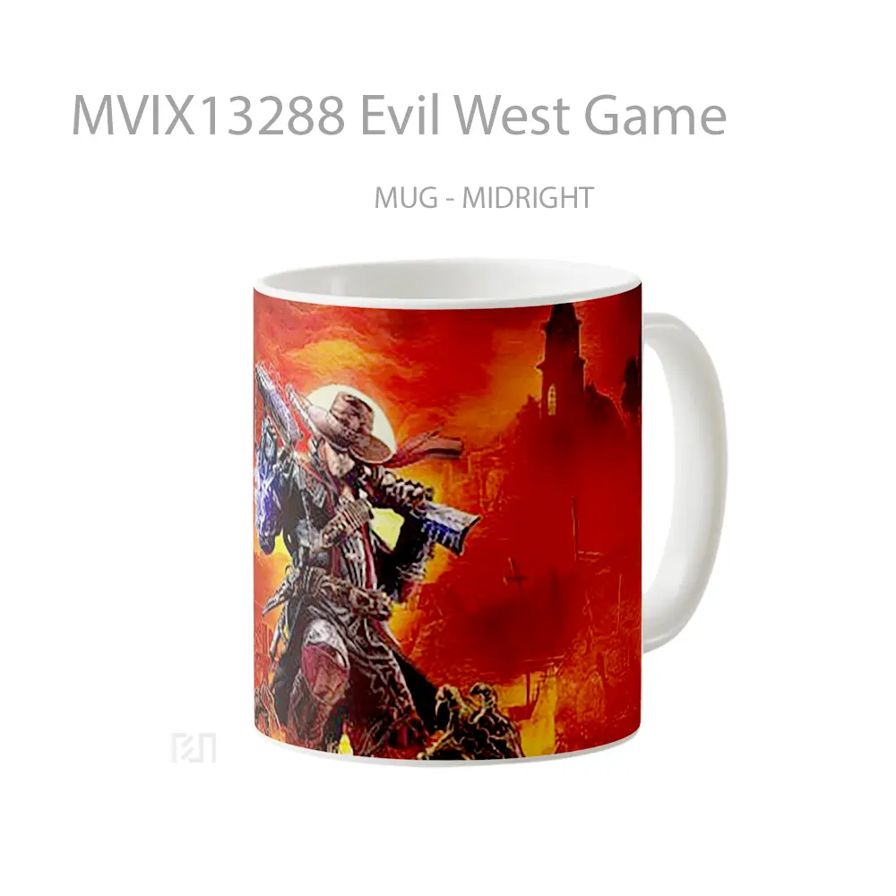 Mug Evil West Game Cangkir Gamer - All-side / Desain