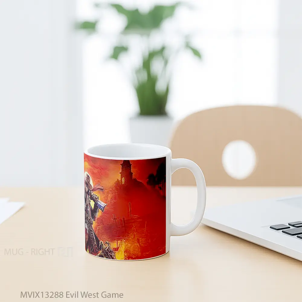Mug Evil West Game Cangkir Gamer - All-side / Desain