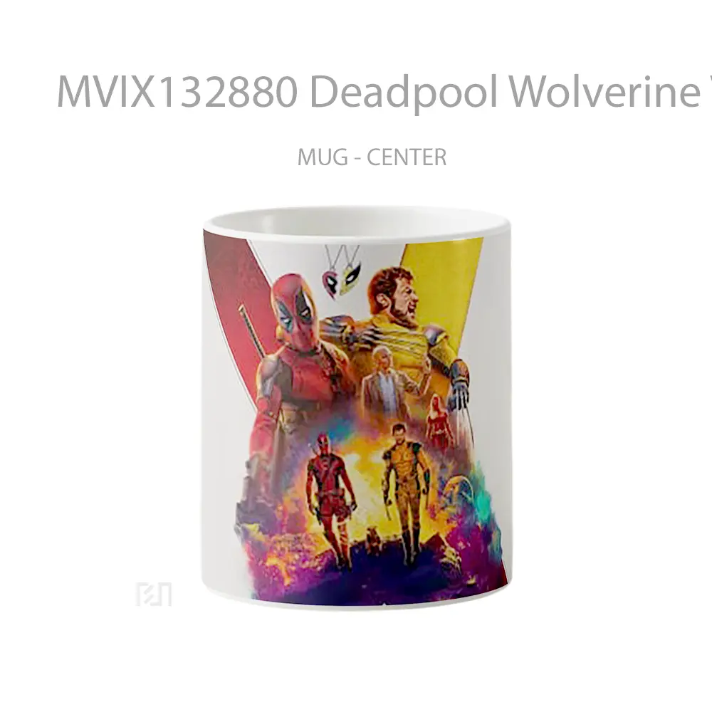 Mug Deadpool Wolverine V3 Gelas Superhero