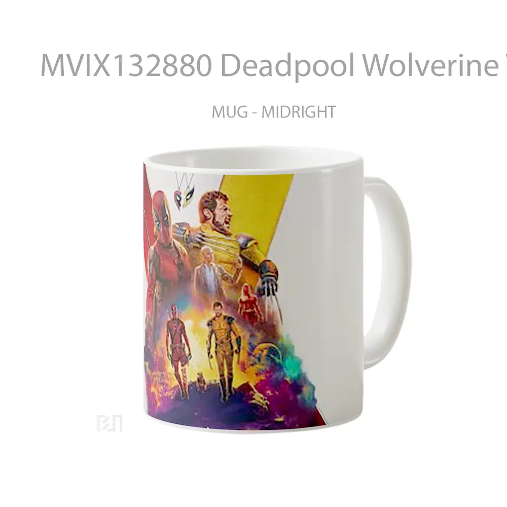 Mug Deadpool Wolverine V3 Gelas Superhero - All-side / Desain