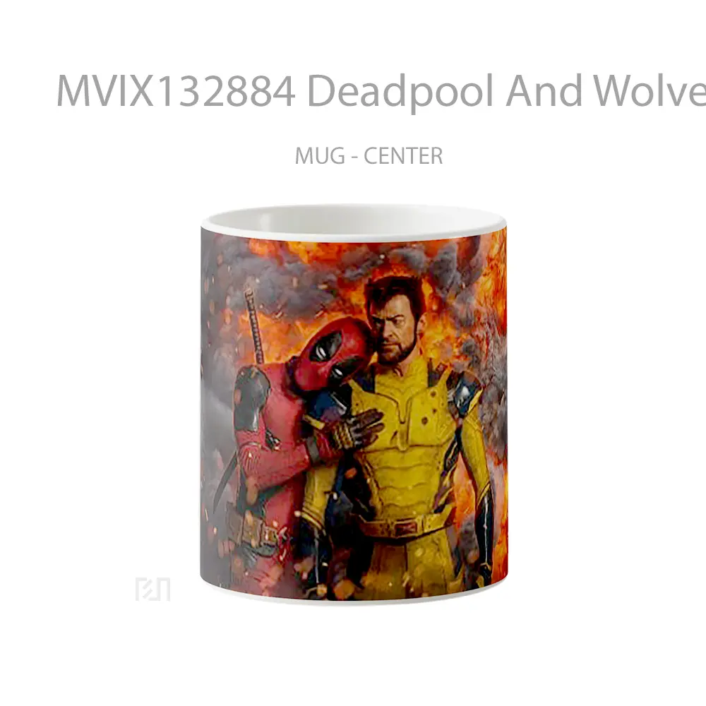 Mug Keramik Premium SNI - Mug Deadpool And Wolverine Movie V3 Gelas Superhero
