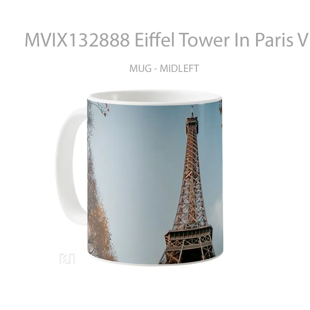 Mug Eiffel Tower In Paris V1 Gelas Keramik Unik - All-side / Desain