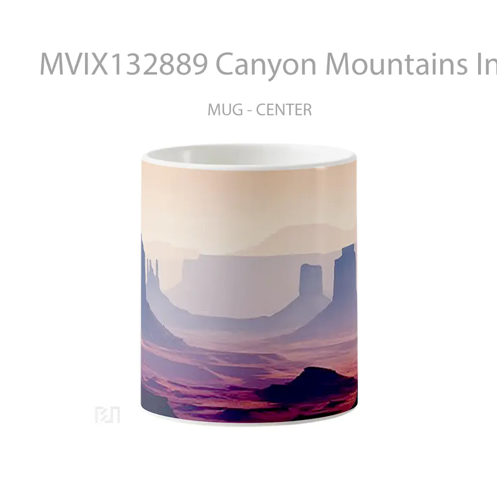 Mug Canyon Mountains In The Desert Gelas Pemandangan Alam