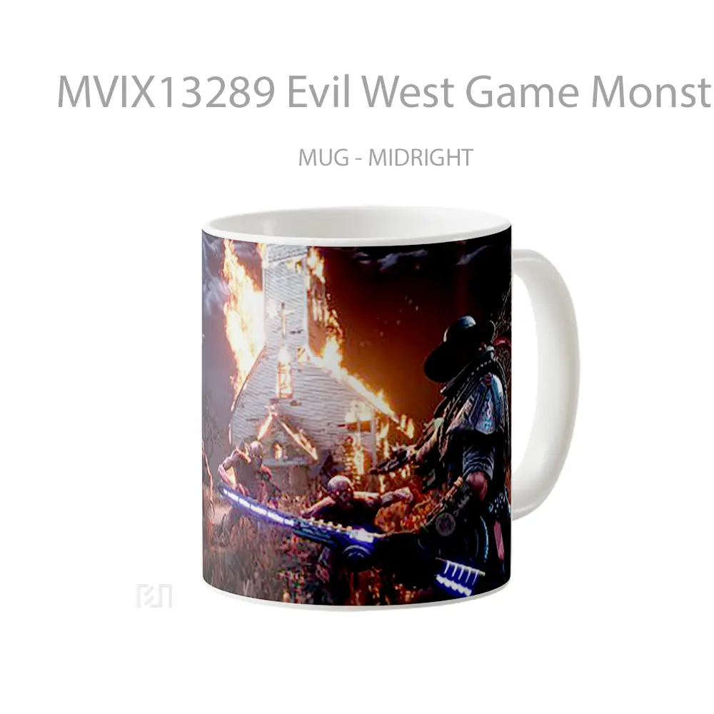 Mug Evil West Game Monsters Cangkir Gamer - All-side / Desain