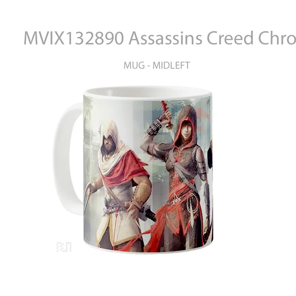 Mug Assassins Creed Chronices China Cangkir Gamer - All-side / Desain