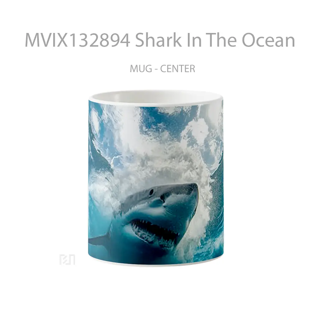 Mug Shark In The Ocean Gelas Hewan Lucu
