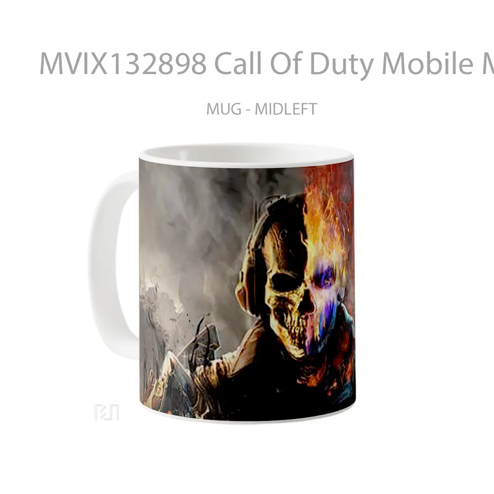 Mug Call Of Duty Mobile Mythic Ghost Eternal Siege Cangkir Gamer - All-side / Desain