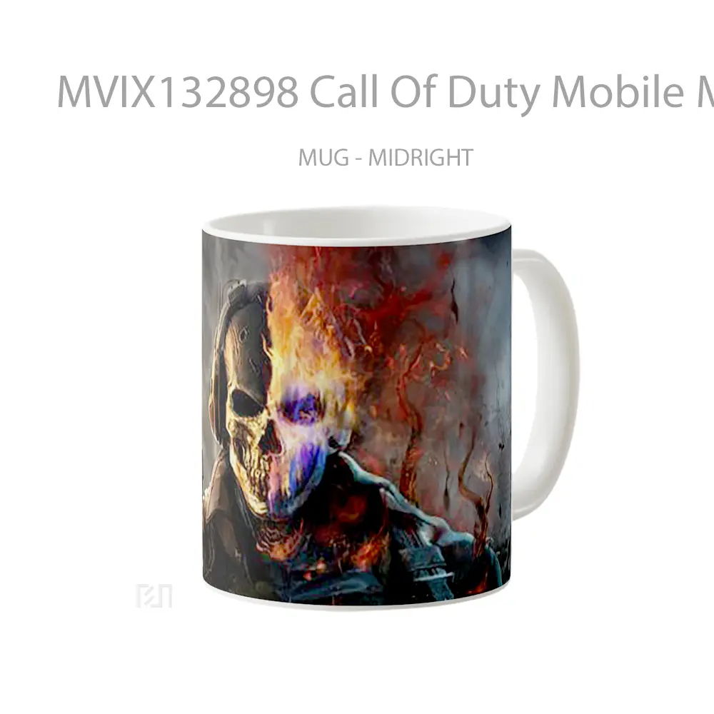 Mug Call Of Duty Mobile Mythic Ghost Eternal Siege Cangkir Gamer - All-side / Desain