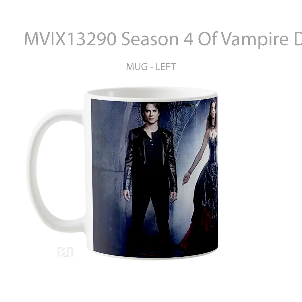 Mug Season 4 Of Vampire Diaries Gelas Fantasi - All-side / Desain
