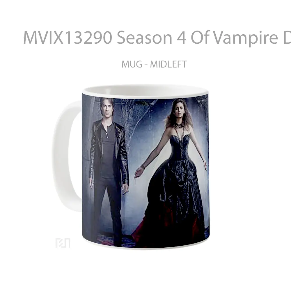 Mug Season 4 Of Vampire Diaries Gelas Fantasi - All-side / Desain