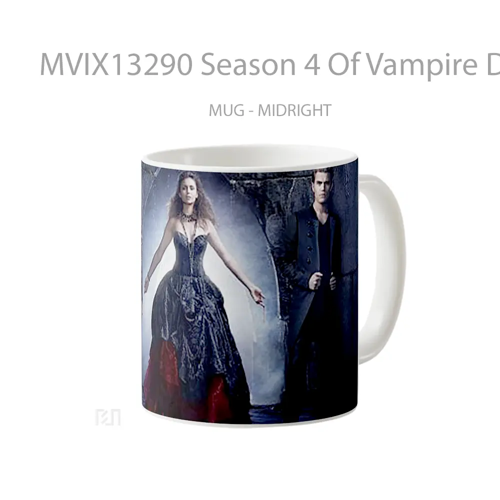 Mug Season 4 Of Vampire Diaries Gelas Fantasi - All-side / Desain