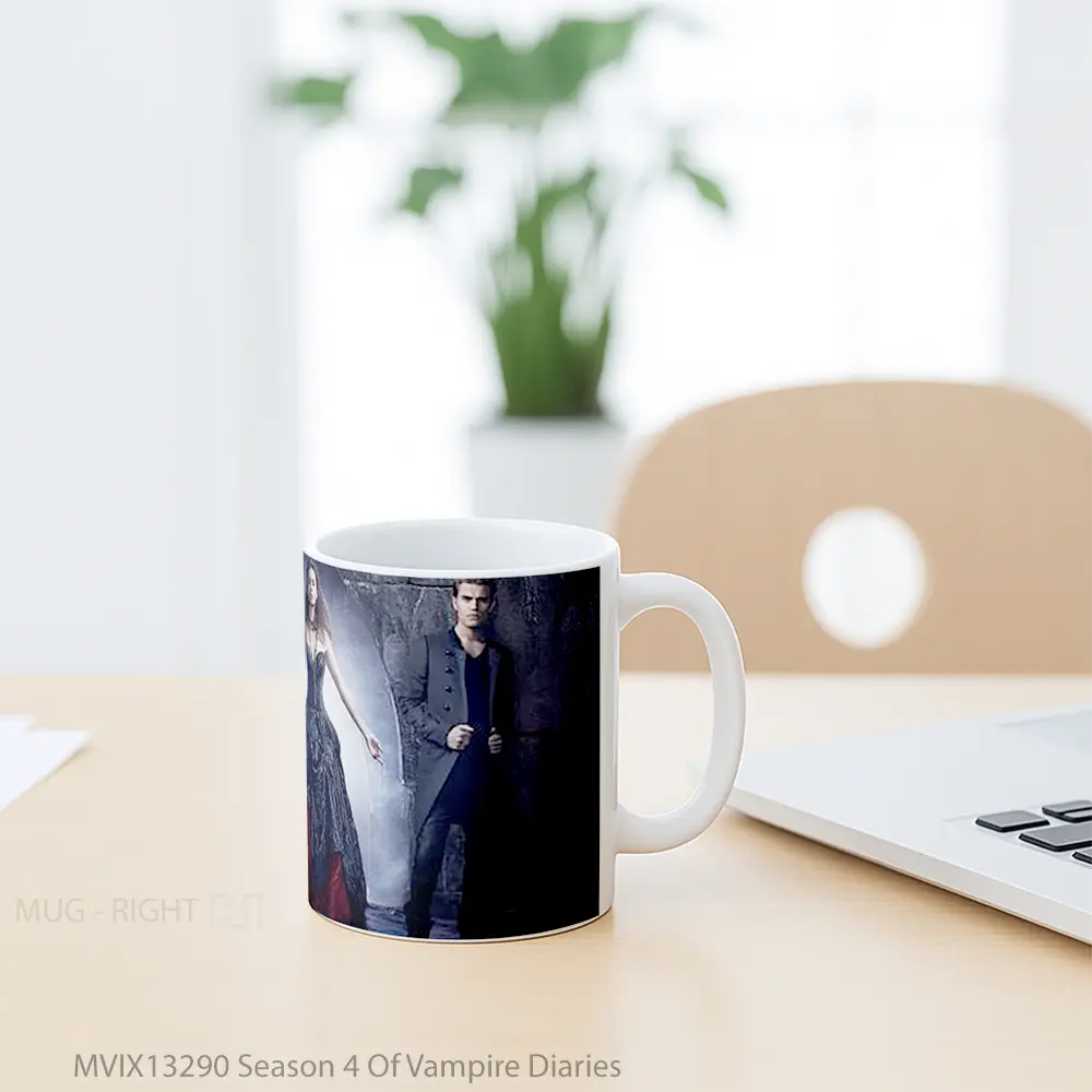 Mug Season 4 Of Vampire Diaries Gelas Fantasi - All-side / Desain