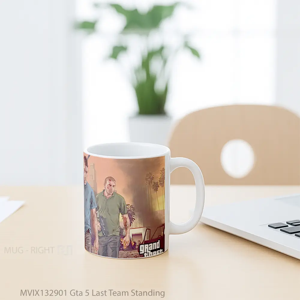Mug Gta 5 Last Team Standing Gelas Keramik Unik - All-side / Desain
