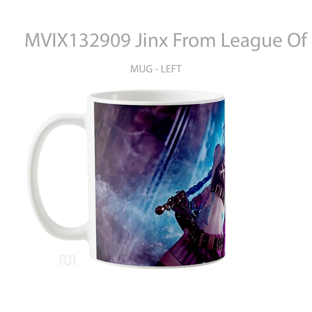 Mug Jinx From League Of Legends V3 Cangkir Gamer - All-side / Desain