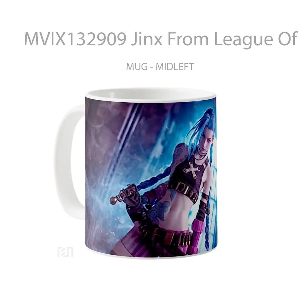 Mug Jinx From League Of Legends V3 Cangkir Gamer - All-side / Desain