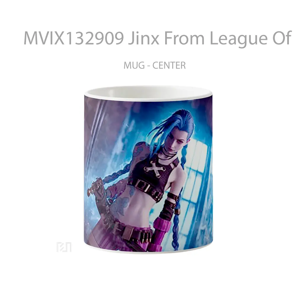 Mug Keramik Premium SNI - Mug Jinx From League Of Legends V3 Cangkir Gamer