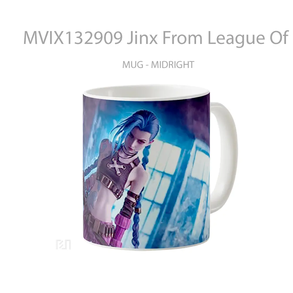 Mug Jinx From League Of Legends V3 Cangkir Gamer - All-side / Desain
