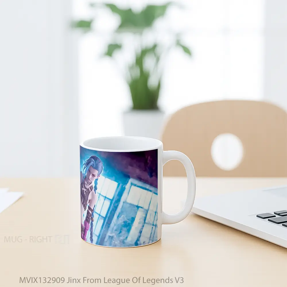 Mug Jinx From League Of Legends V3 Cangkir Gamer - All-side / Desain