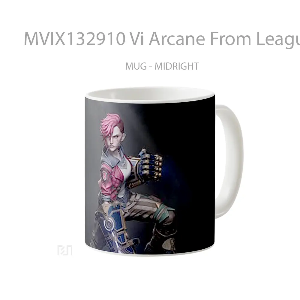 Mug Vi Arcane From League Of Legends V1 Cangkir Gamer - All-side / Desain