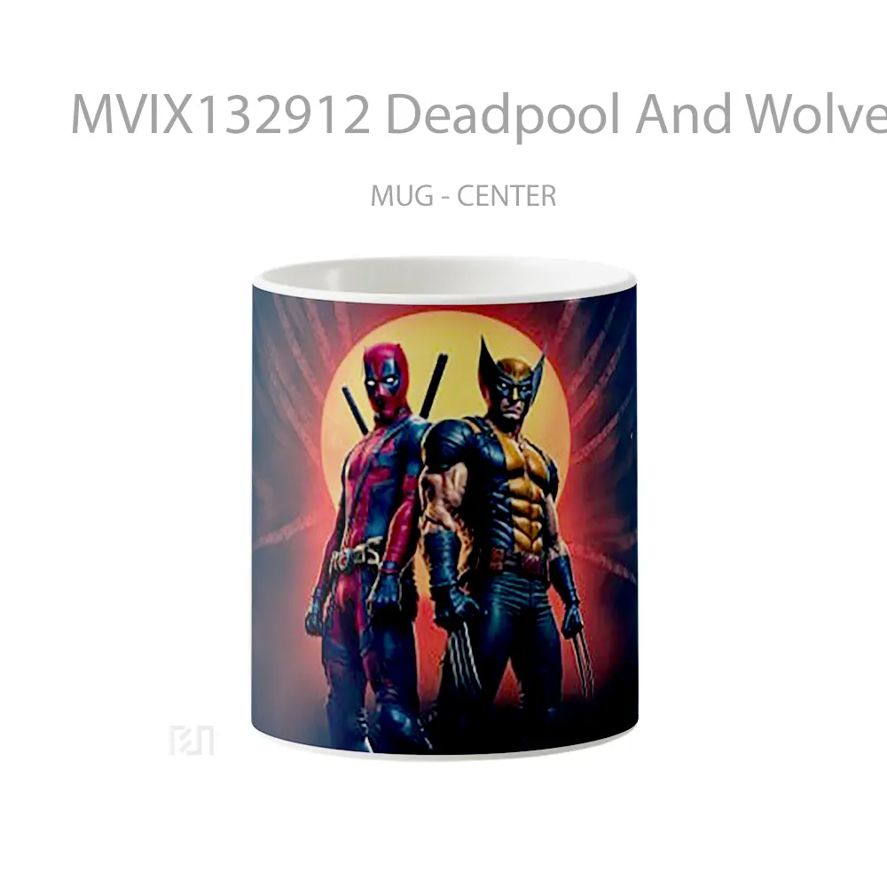Mug Deadpool And Wolverine V4 Gelas Superhero