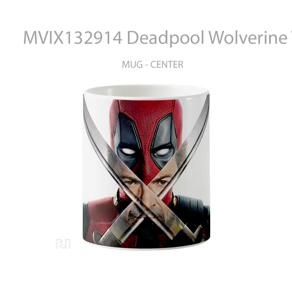 Mug Deadpool Wolverine V4 Gelas Superhero