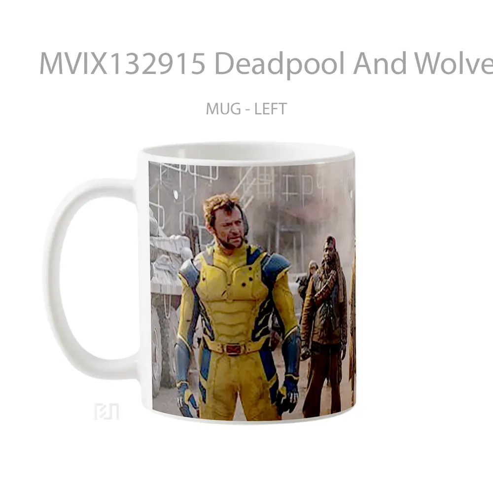 Mug Deadpool And Wolverine Movie V4 Gelas Superhero - All-side / Desain