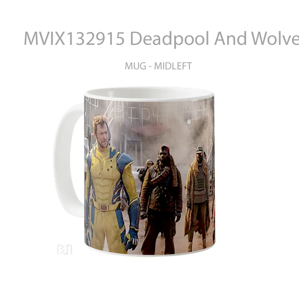Mug Deadpool And Wolverine Movie V4 Gelas Superhero - All-side / Desain