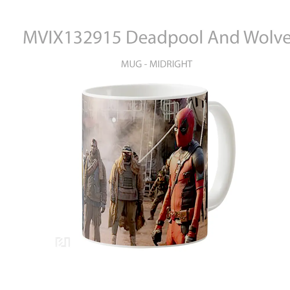 Mug Deadpool And Wolverine Movie V4 Gelas Superhero - All-side / Desain