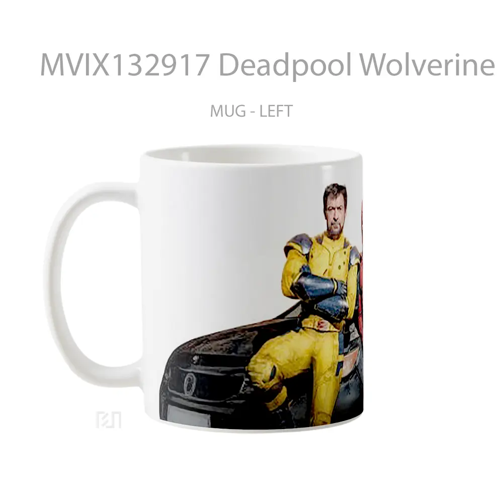 Mug Deadpool Wolverine And The Honda Odyssey Gelas Superhero - All-side / Desain