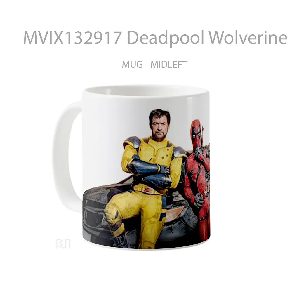 Mug Deadpool Wolverine And The Honda Odyssey Gelas Superhero - All-side / Desain