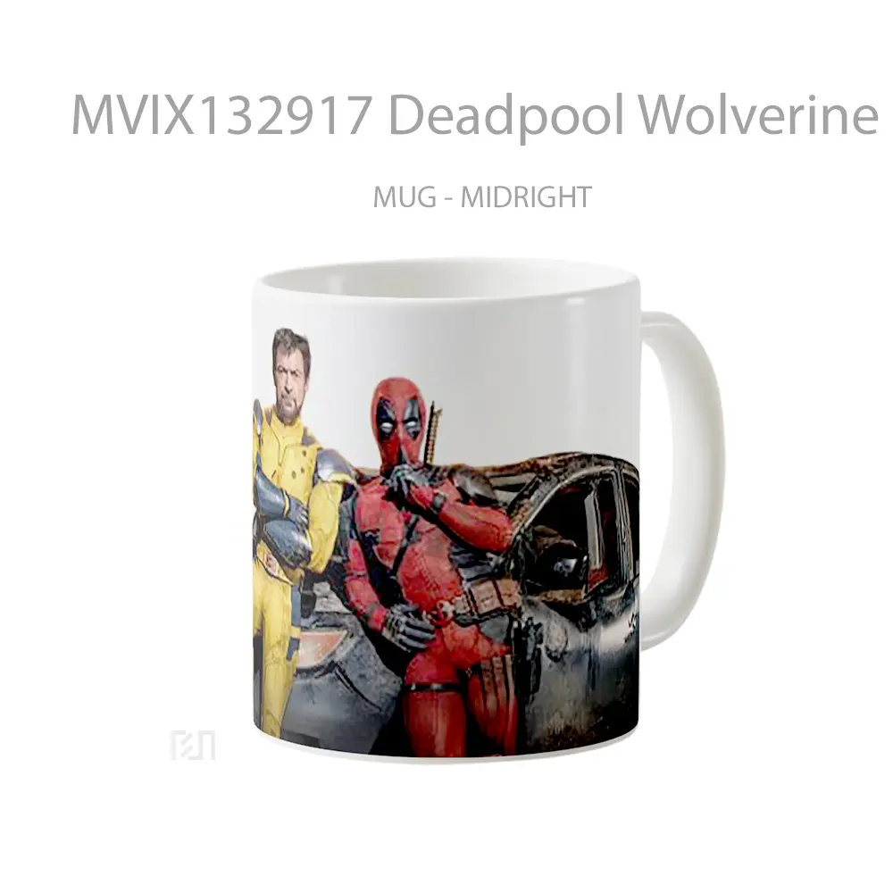 Mug Deadpool Wolverine And The Honda Odyssey Gelas Superhero - All-side / Desain