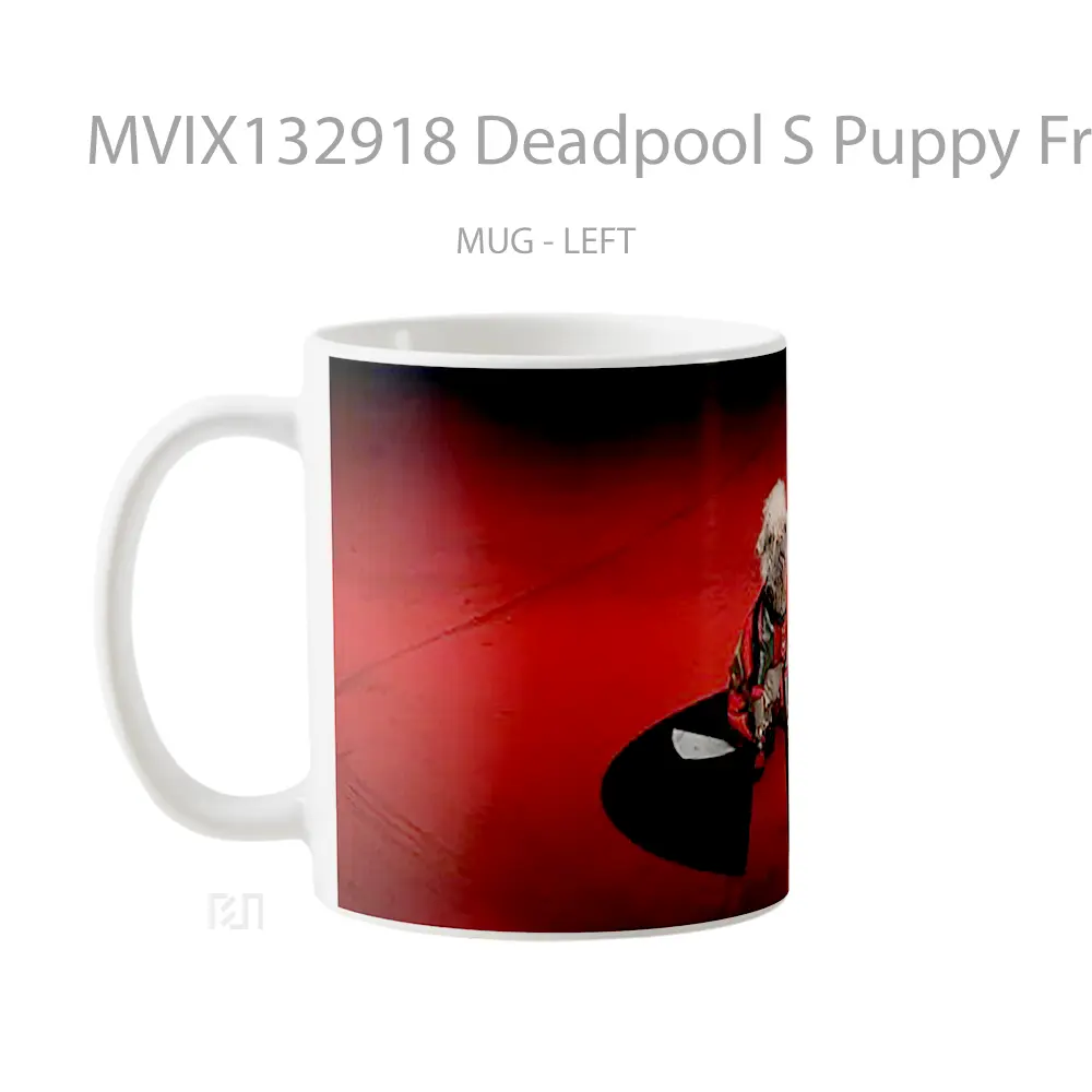 Mug Deadpool S Puppy From The Multiverse Gelas Superhero - All-side / Desain