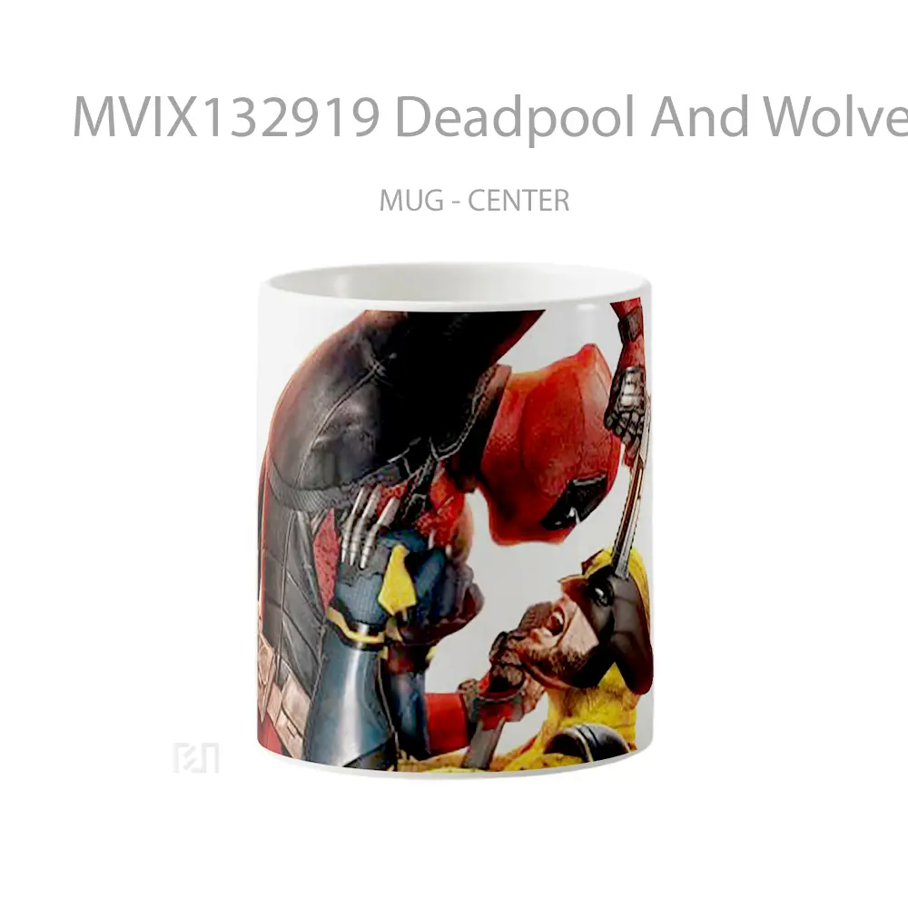 Mug Deadpool And Wolverine Fight V2 Gelas Superhero