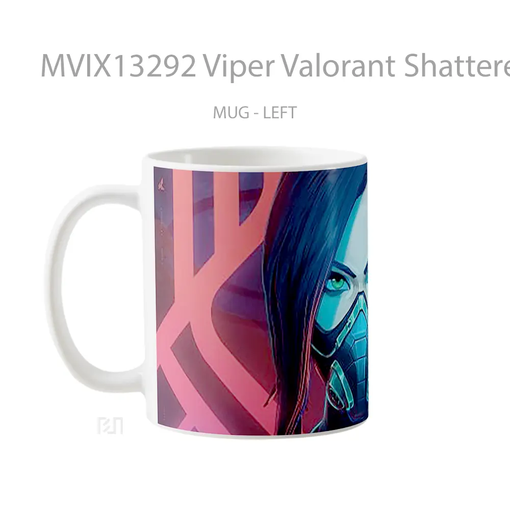 Mug Viper Valorant Shattered Cangkir Gamer - All-side / Desain