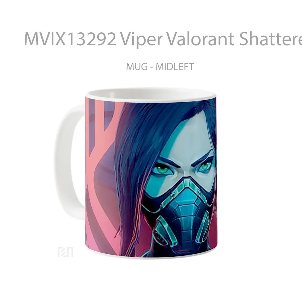 Mug Viper Valorant Shattered Cangkir Gamer - All-side / Desain