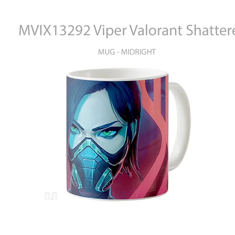 Mug Viper Valorant Shattered Cangkir Gamer - All-side / Desain