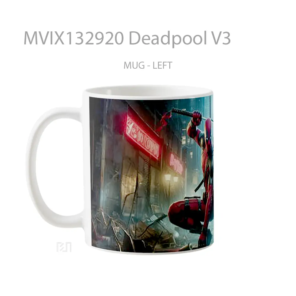 Mug Deadpool V3 Gelas Superhero - All-side / Desain