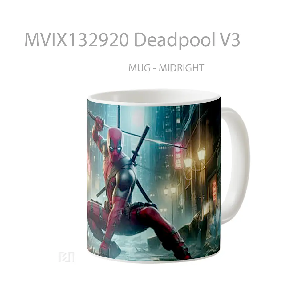 Mug Deadpool V3 Gelas Superhero - All-side / Desain