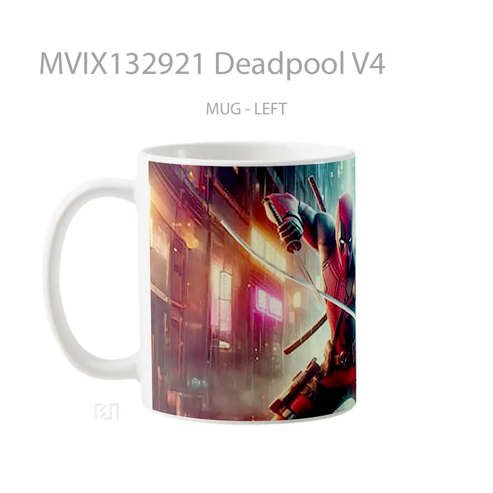 Mug Deadpool V4 Gelas Superhero - All-side / Desain