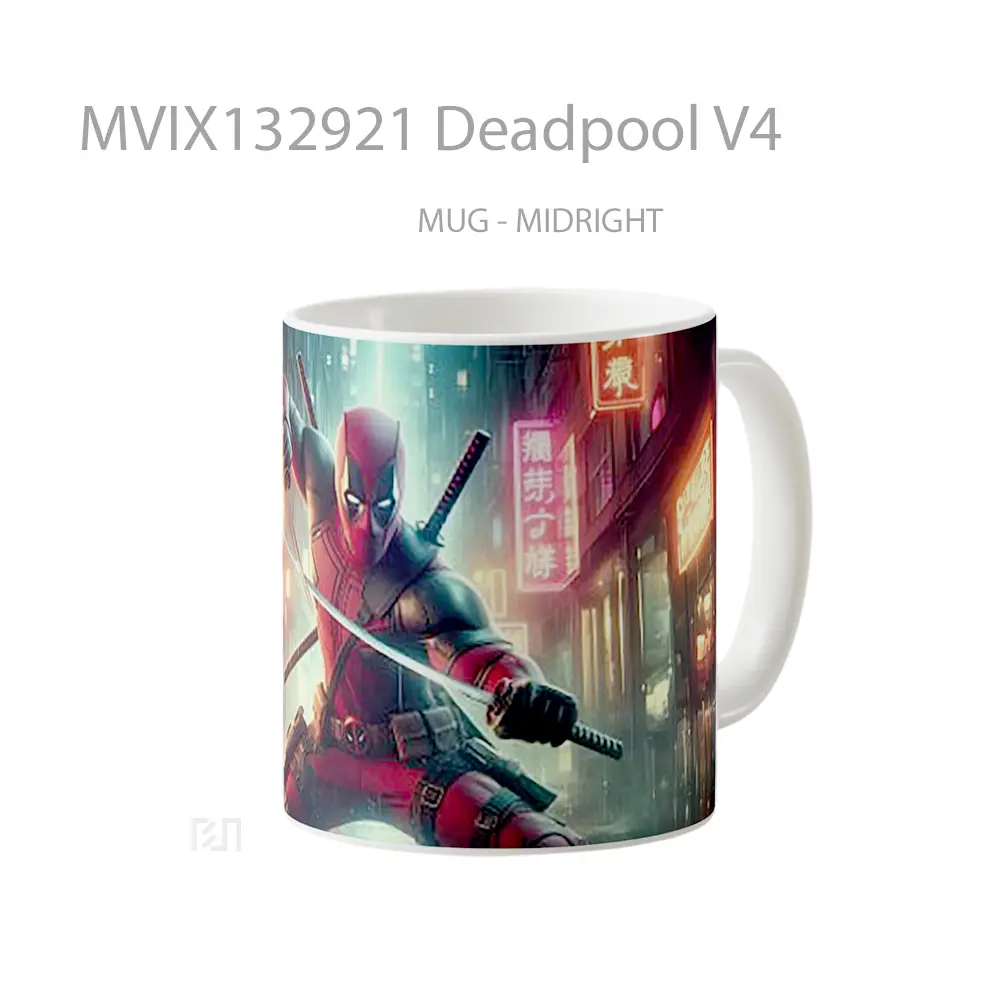 Mug Deadpool V4 Gelas Superhero - All-side / Desain