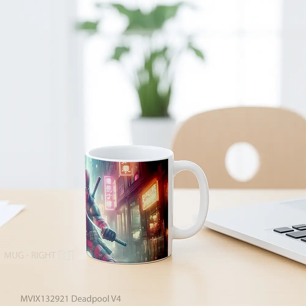 Mug Deadpool V4 Gelas Superhero - All-side / Desain
