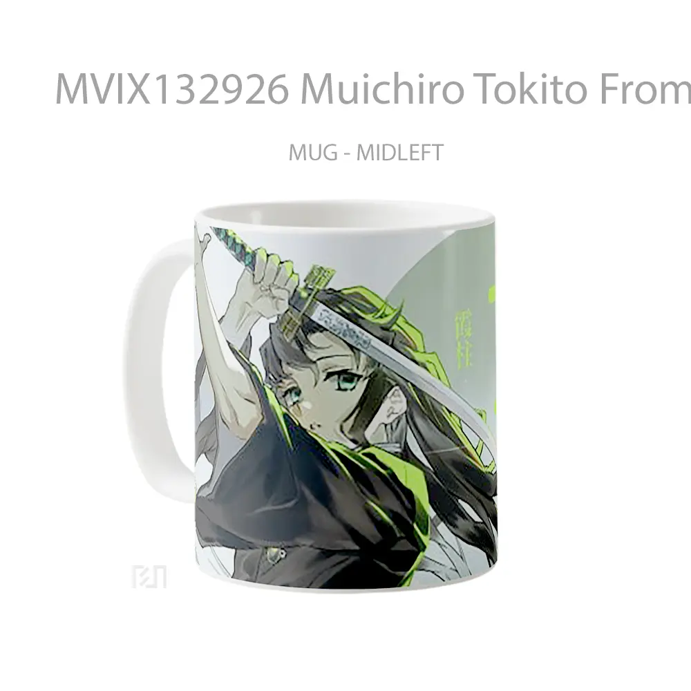 Mug Muichiro Tokito From Demon Slayer V3 Cangkir Anime - All-side / Desain